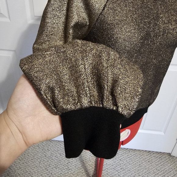 HP🎉 ⭐ Express Metallic Pullover Crew Neck Sweater - Size SP - Picture 7 of 12